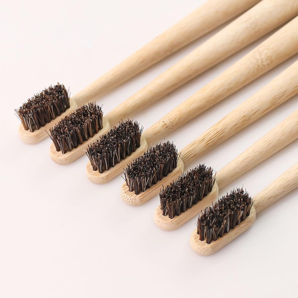 5Pcs Horsehair Bamboo Toothbru - Bamboo Toothbrush Set incelemesi ve fiyatı