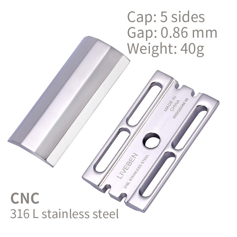 CNC 316L Stainless Steel Doubl - Safety Razor Handle incelemesi ve fiyatı