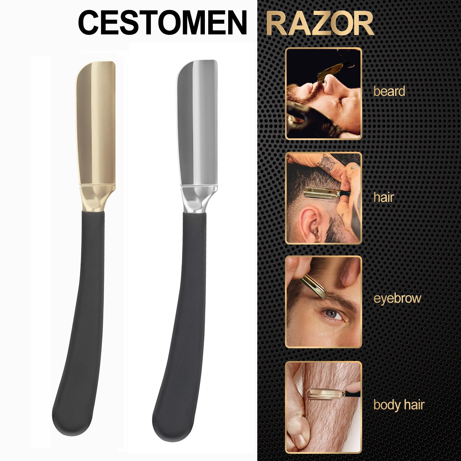 1Pc Pro Baber Beard Straight E - Safety Razor Handle incelemesi ve fiyatı