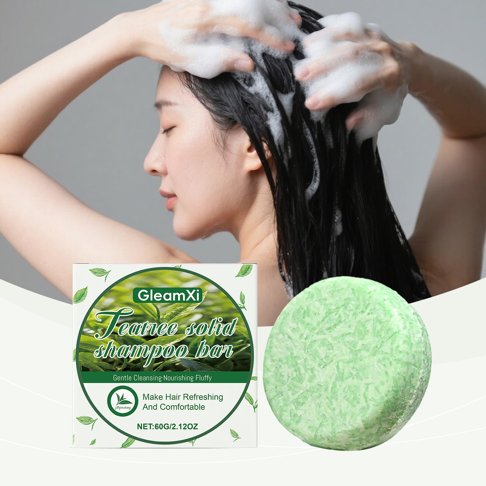 Gleamxi Tea Tree Solid Shampoo - Bar Soap Shampoo Solid incelemesi ve fiyatı