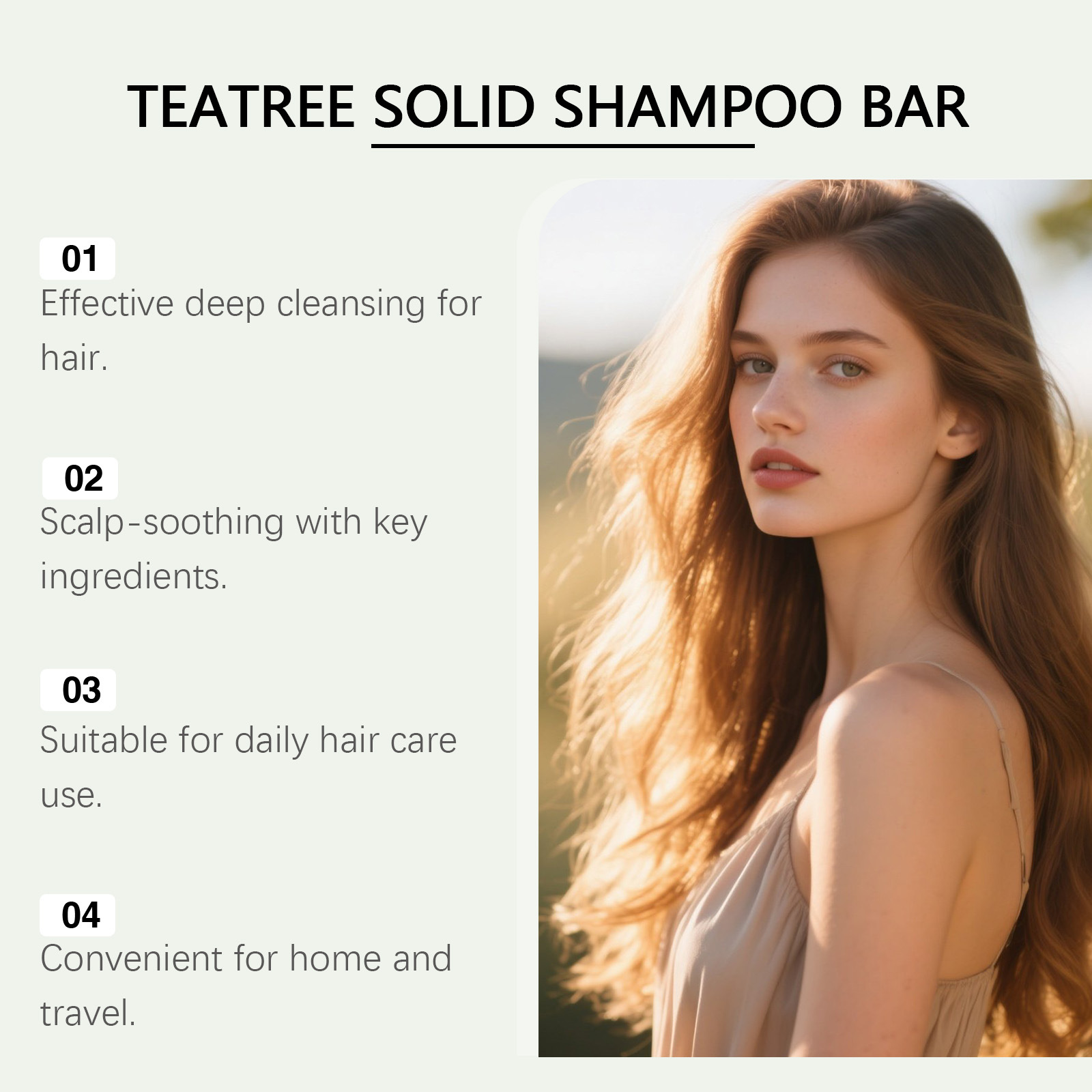 Gleamxi Tea Tree Solid Shampoo - Bar Soap Shampoo Solid incelemesi ve fiyatı