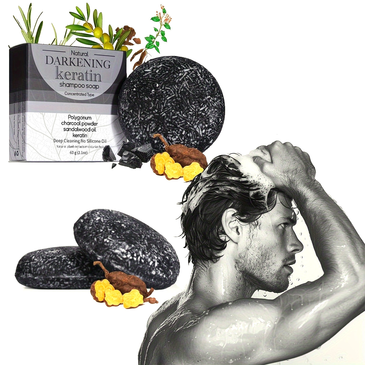 XF 60g Black Soap Solid Shampo - Bar Soap Shampoo Solid incelemesi ve fiyatı