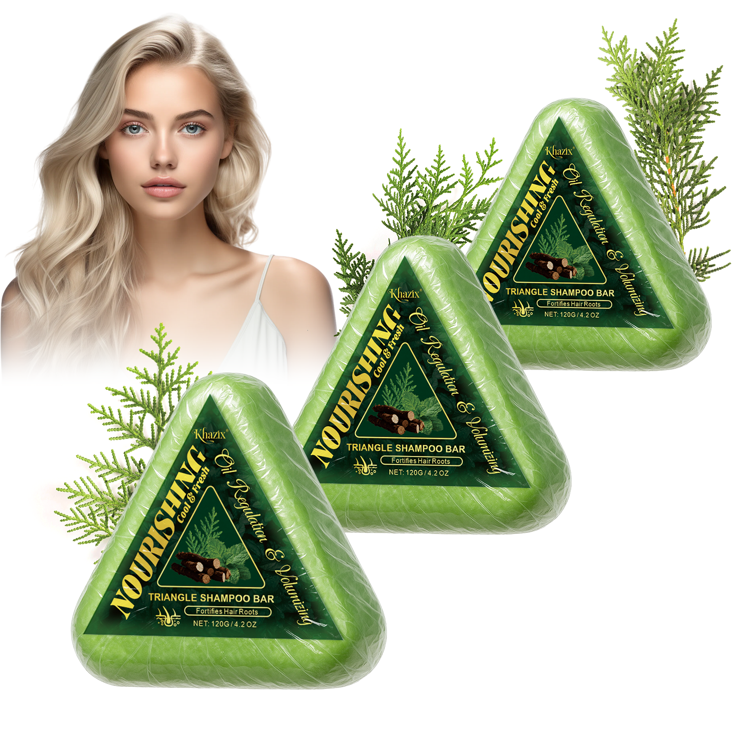 Green Triangle Soap Shampoo Ba - Bar Soap Shampoo Solid incelemesi ve fiyatı
