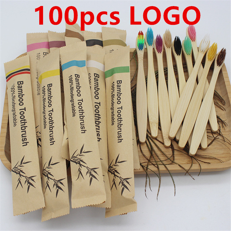 50/100Pcs Customisable Logo So - Bamboo Toothbrush Set incelemesi ve fiyatı