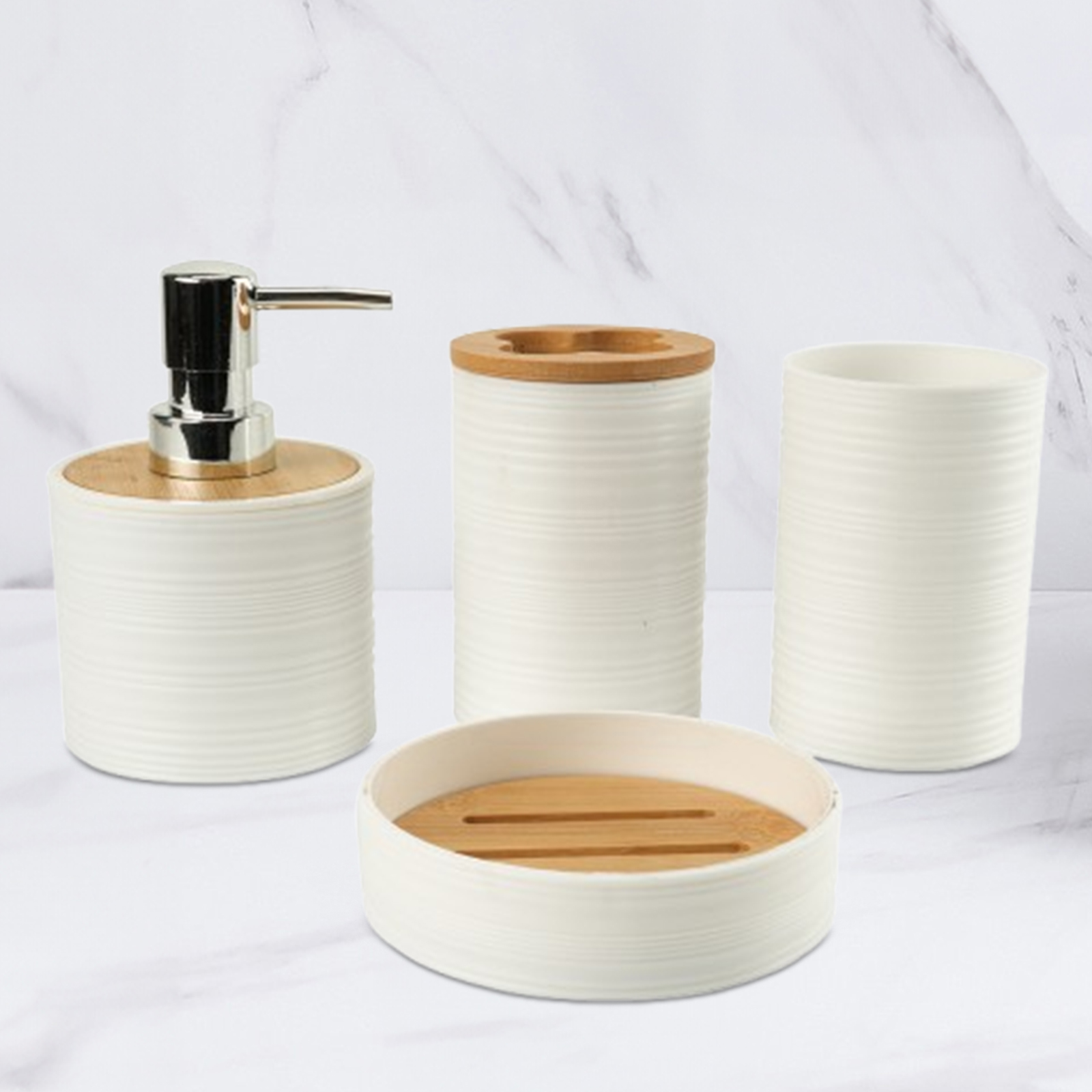 4pcs Bamboo Bathroom Supplies  - Bamboo Toothbrush Set incelemesi ve fiyatı