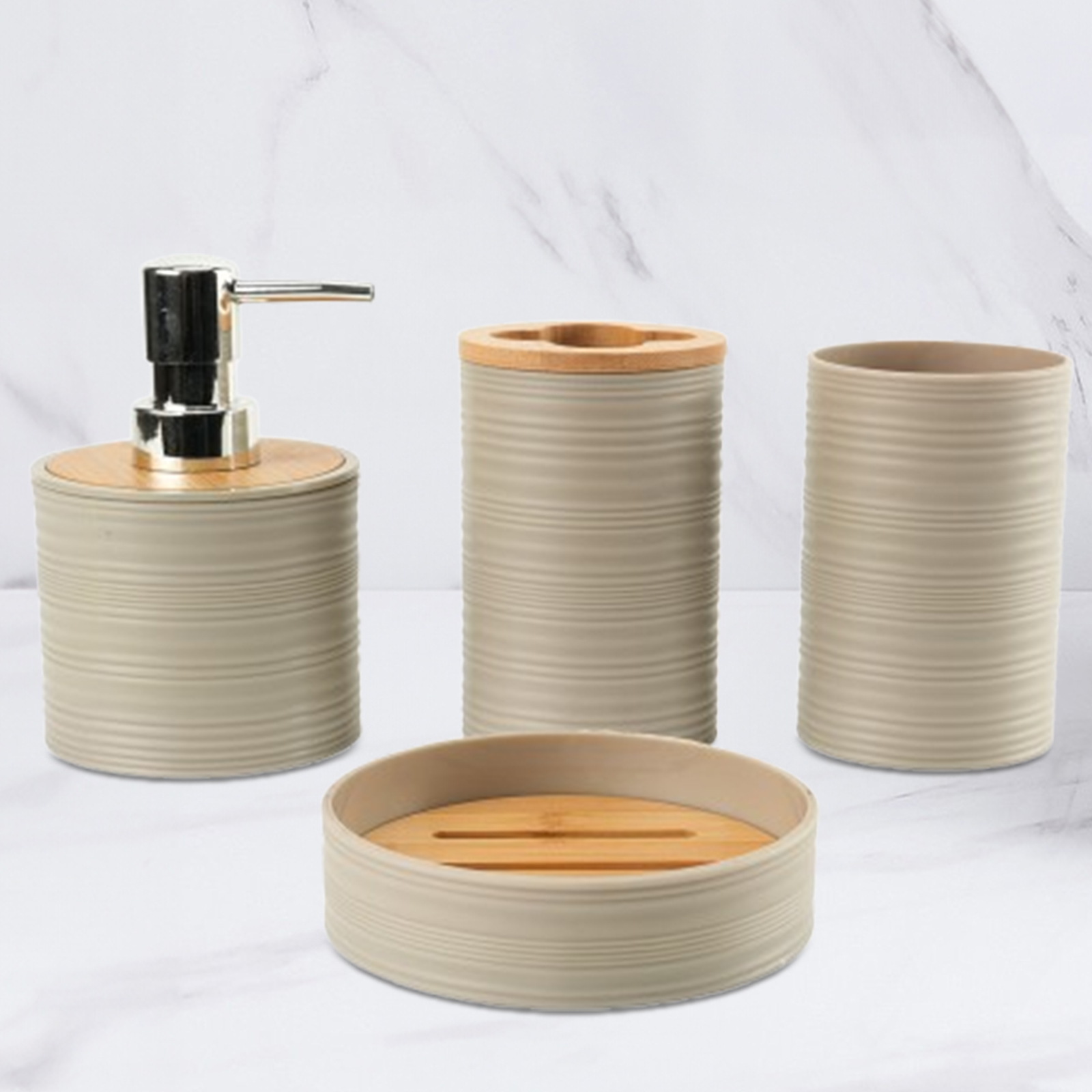 4pcs Bamboo Bathroom Supplies  - Bamboo Toothbrush Set incelemesi ve fiyatı