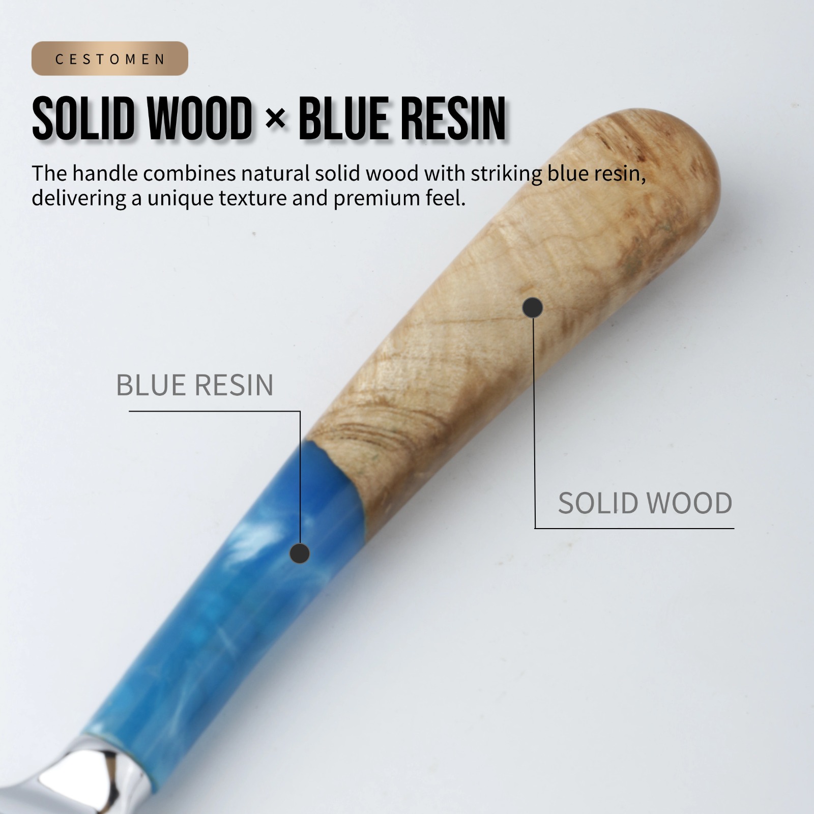 1Pcs Pro Resin Wood Handle Bar - Safety Razor Handle incelemesi ve fiyatı