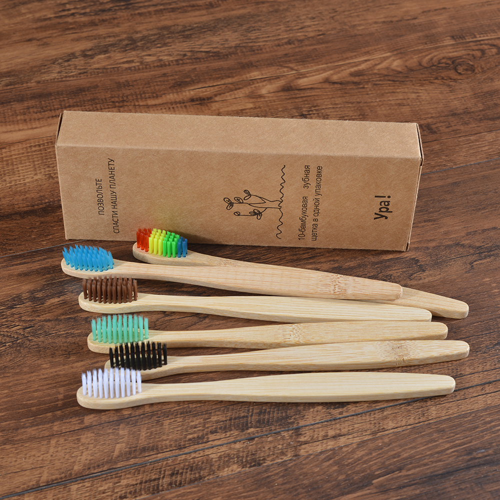 10Pcs Colorful Toothbrush Natu - Bamboo Toothbrush Set incelemesi ve fiyatı