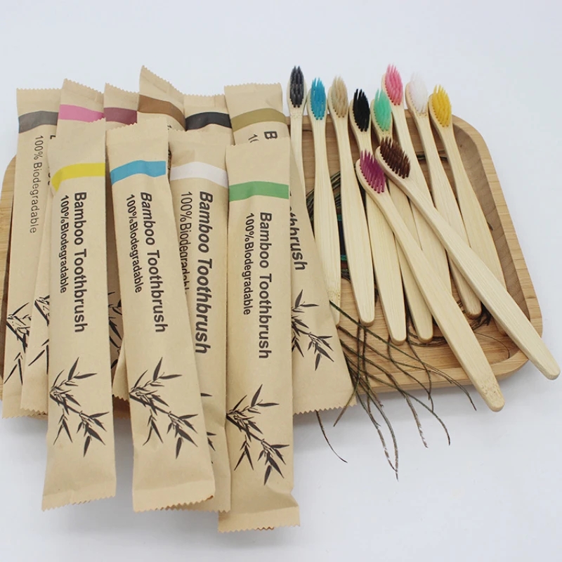 Bamboo Toothbrushes 100Pcs Eco - Bamboo Toothbrush Set incelemesi ve fiyatı
