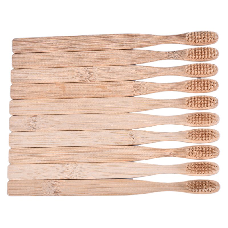 10pcs/oral Natural Bamboo Fibr - Bamboo Toothbrush Set incelemesi ve fiyatı